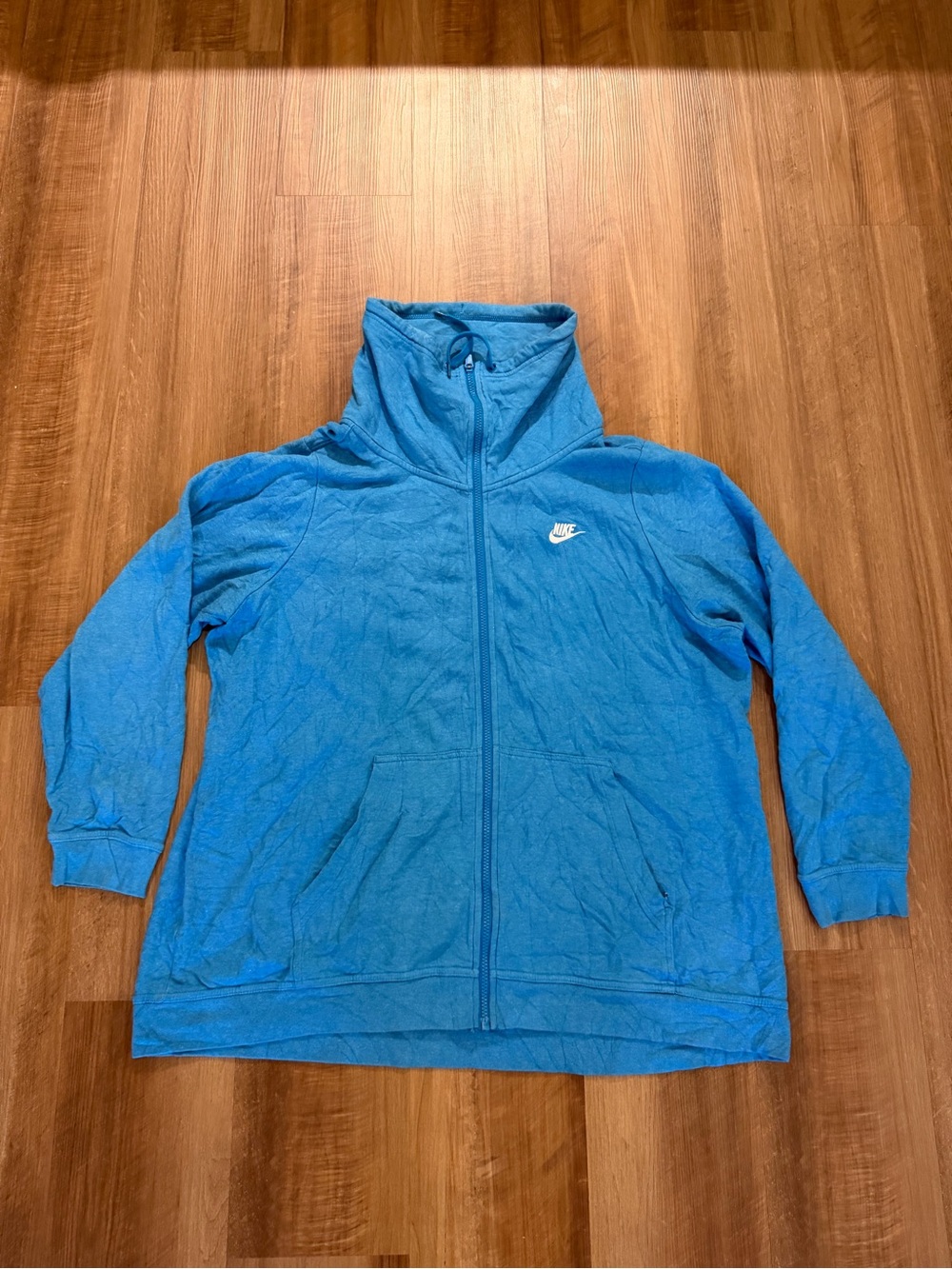 Women’s Nike Zip Up Baby Blue Turtle Neck 2XL